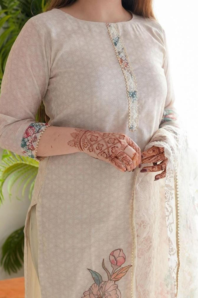 Festive Charm 3-Piece Kurti Set