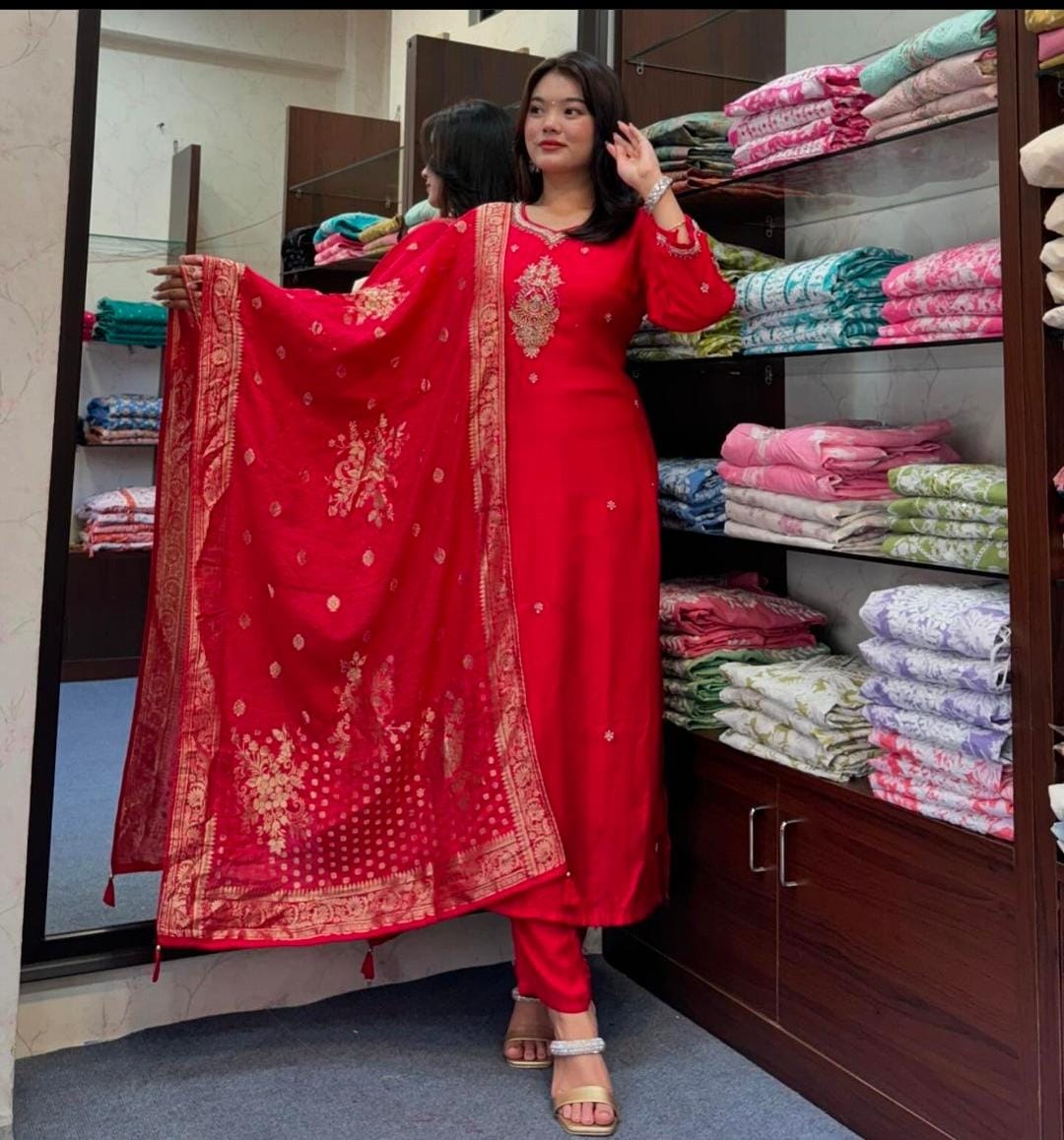 Special karwa chouth 3pcs suit