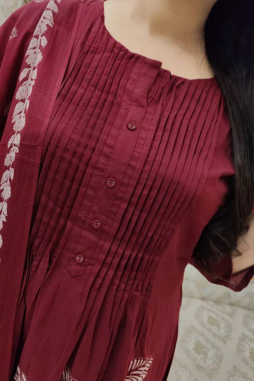Elegance A-Line Kurta with Sequins Sitare Work