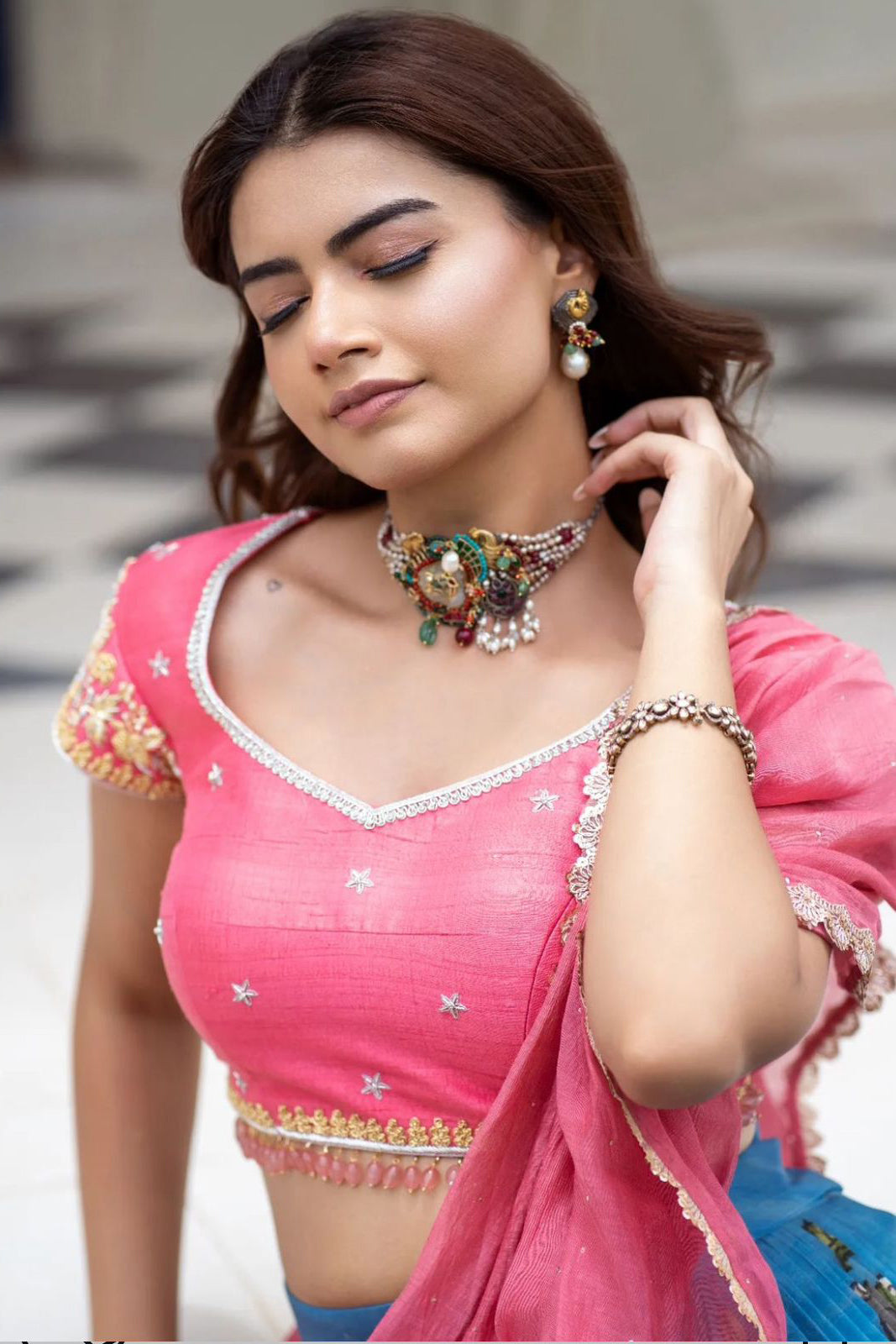 Kalamkari Festival Special Lehenga Choli Set with Dupatta