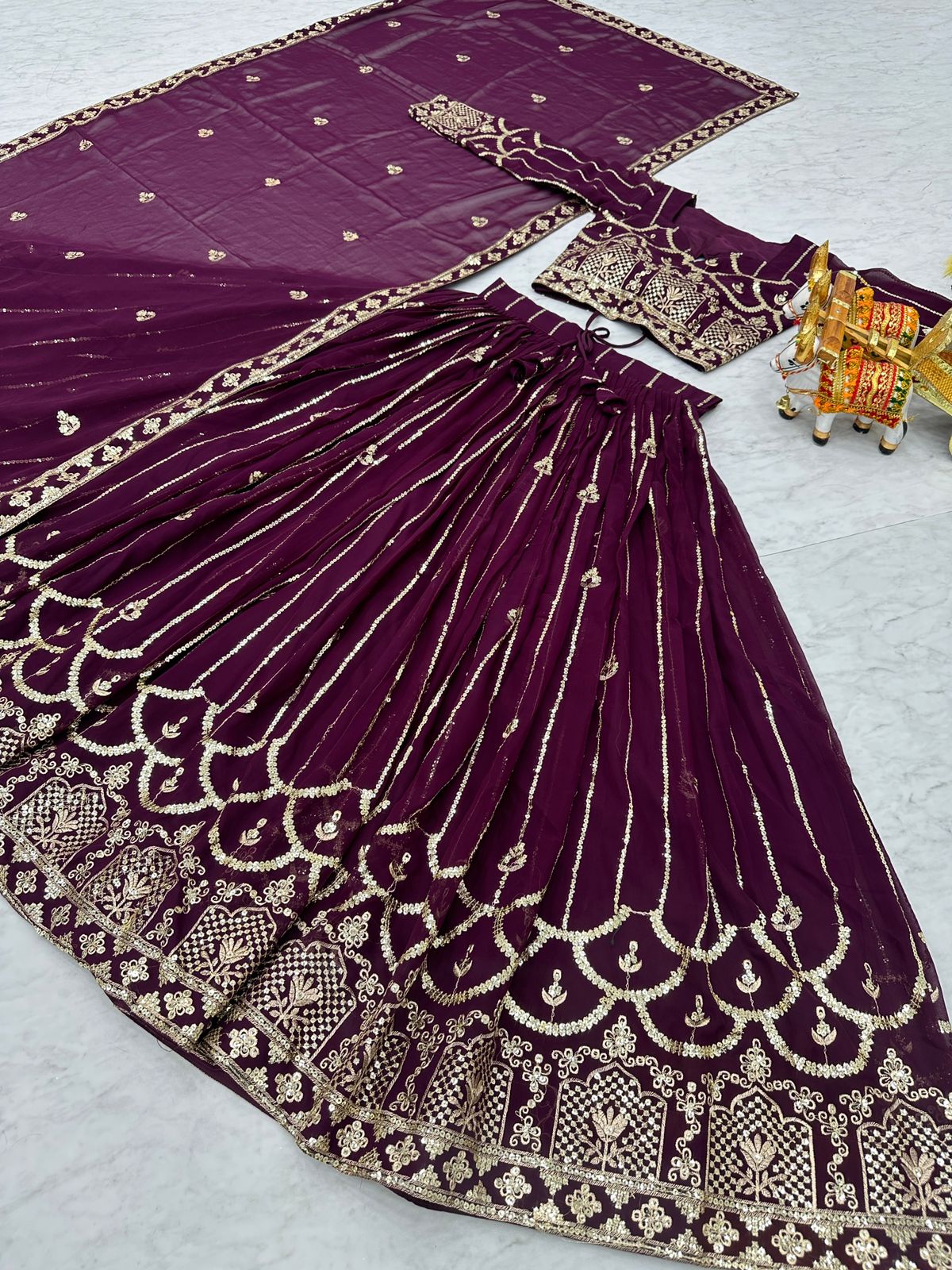 Royal Designer Radiance Purple Festival Lehenga Choli Set