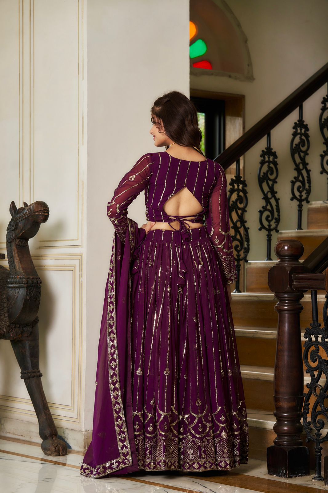 Royal Designer Radiance Purple Festival Lehenga Choli Set