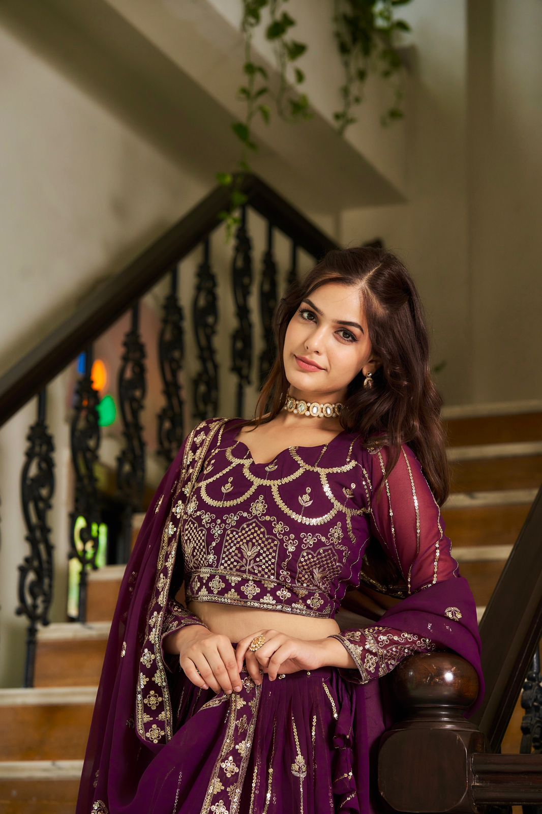 Royal Designer Radiance Purple Festival Lehenga Choli Set