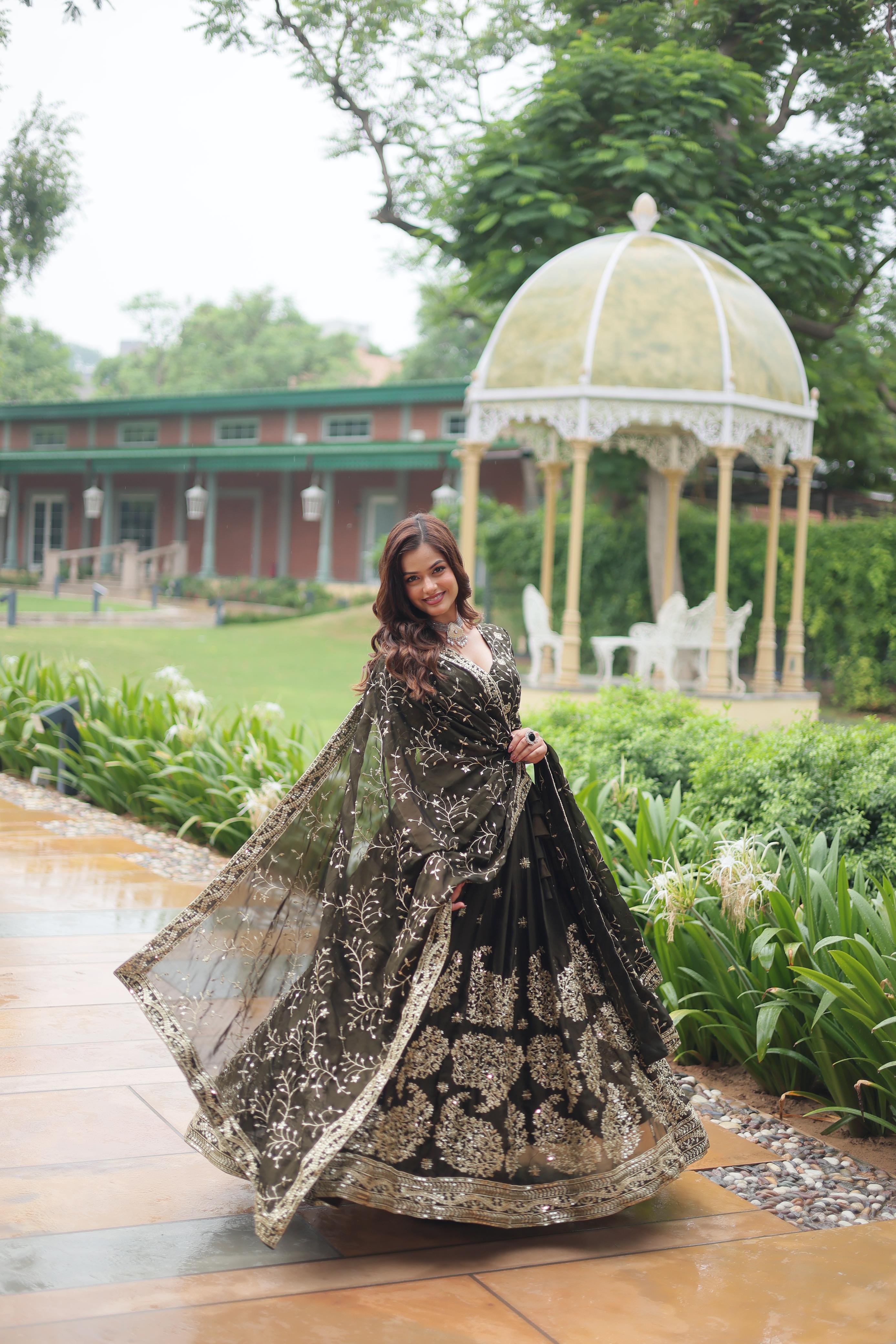 Designer Elegance Rangoli Silk Lehenga Choli