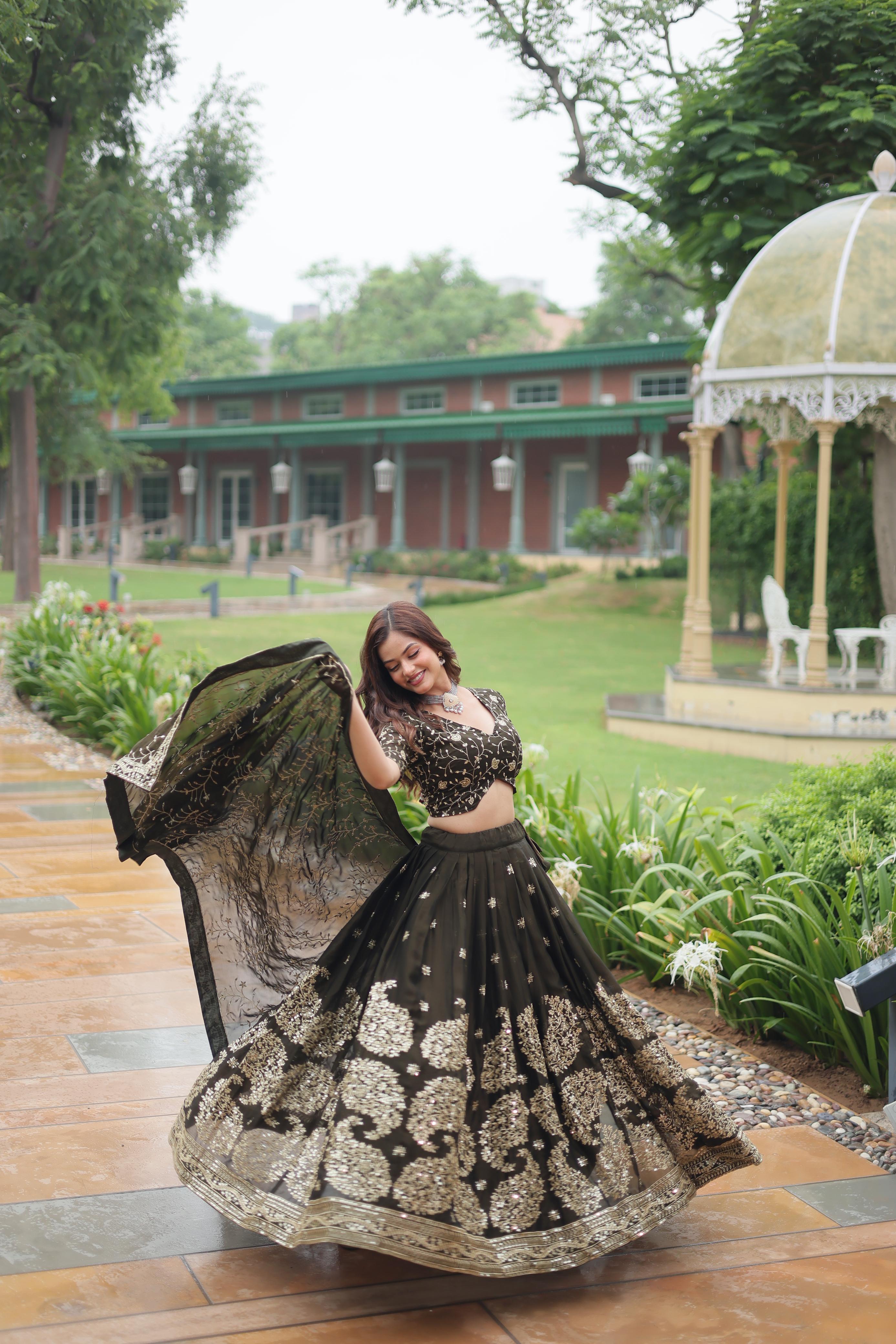 Designer Elegance Rangoli Silk Lehenga Choli