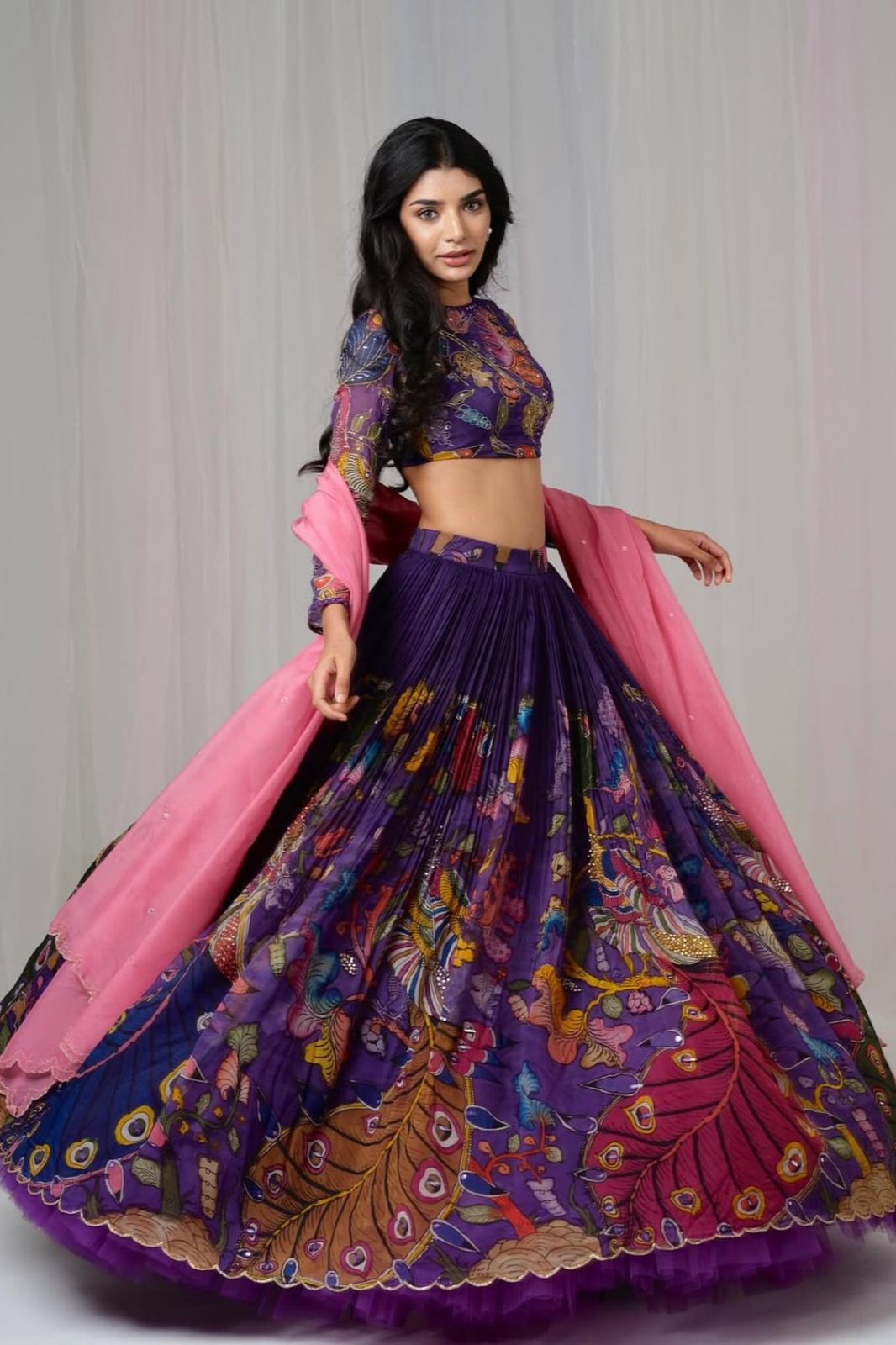 Kalamkari Elegance Micro Cotton Lehenga Choli