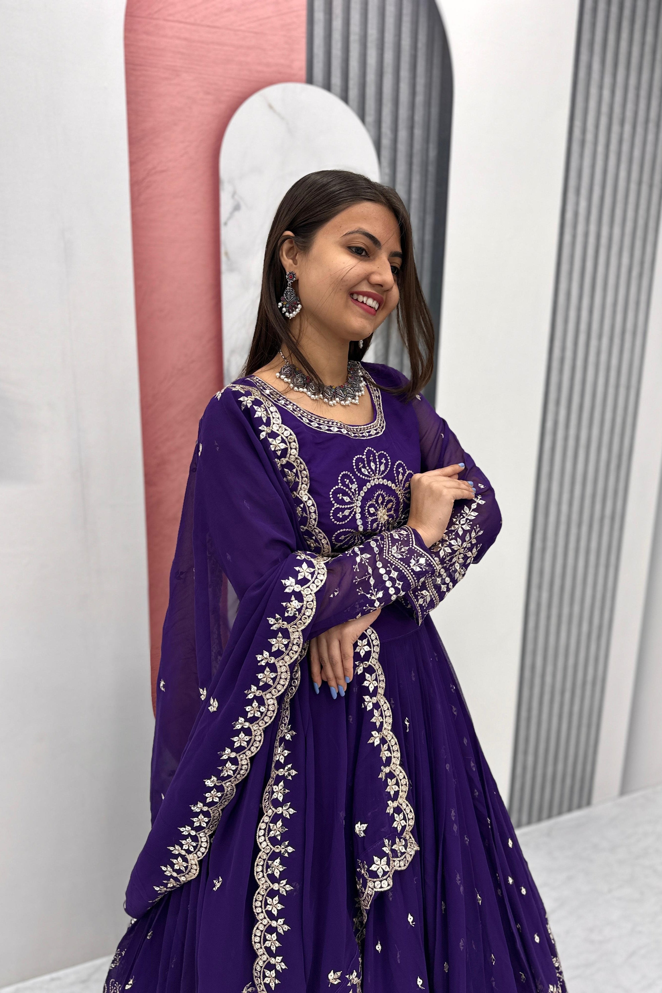 Zaraaya Red Embroidered Lehenga Choli