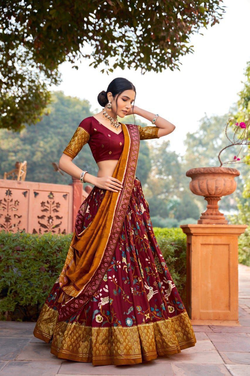 Grace Dola Silk Printed Lehenga Choli Set