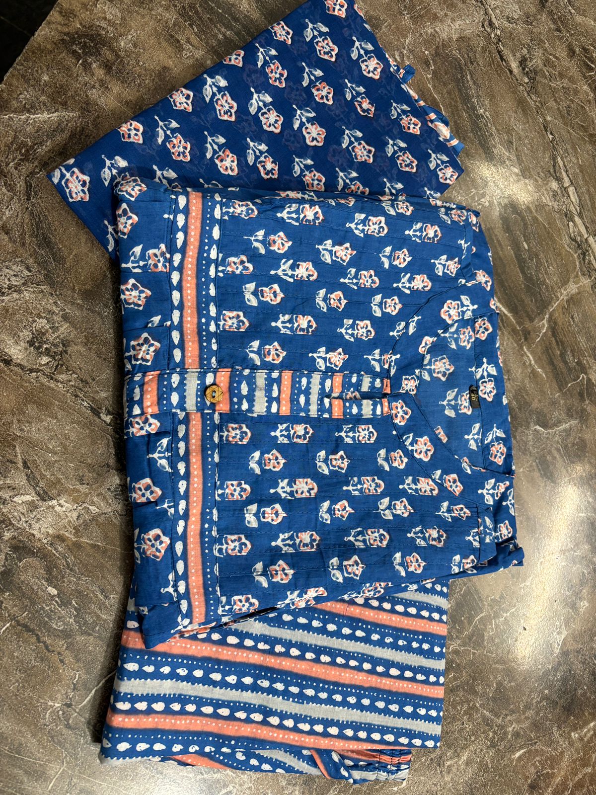 Royal Blue Chic A-Line Suit Set