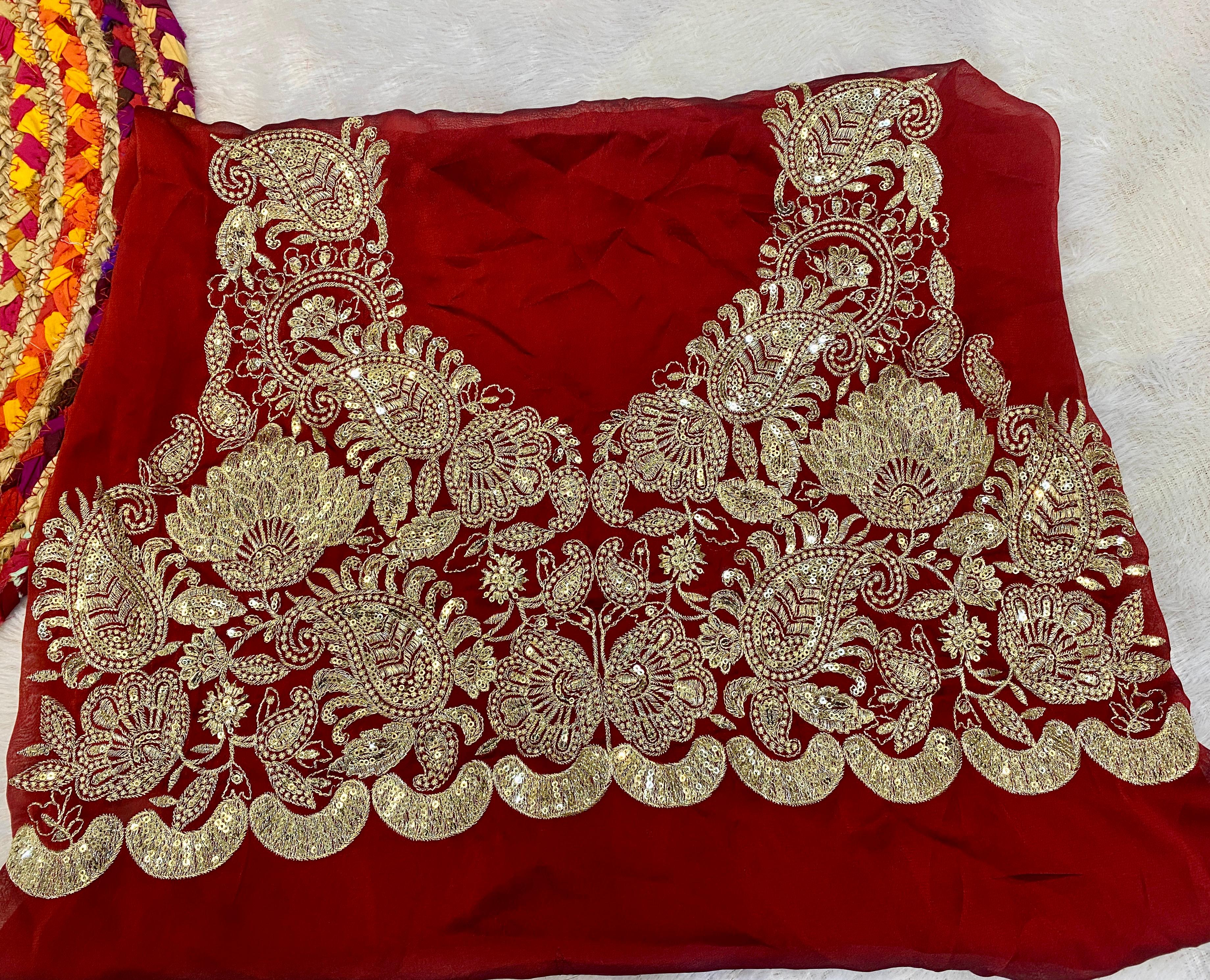 Rangoli Silk Saree with Designer Embroidered Blouse