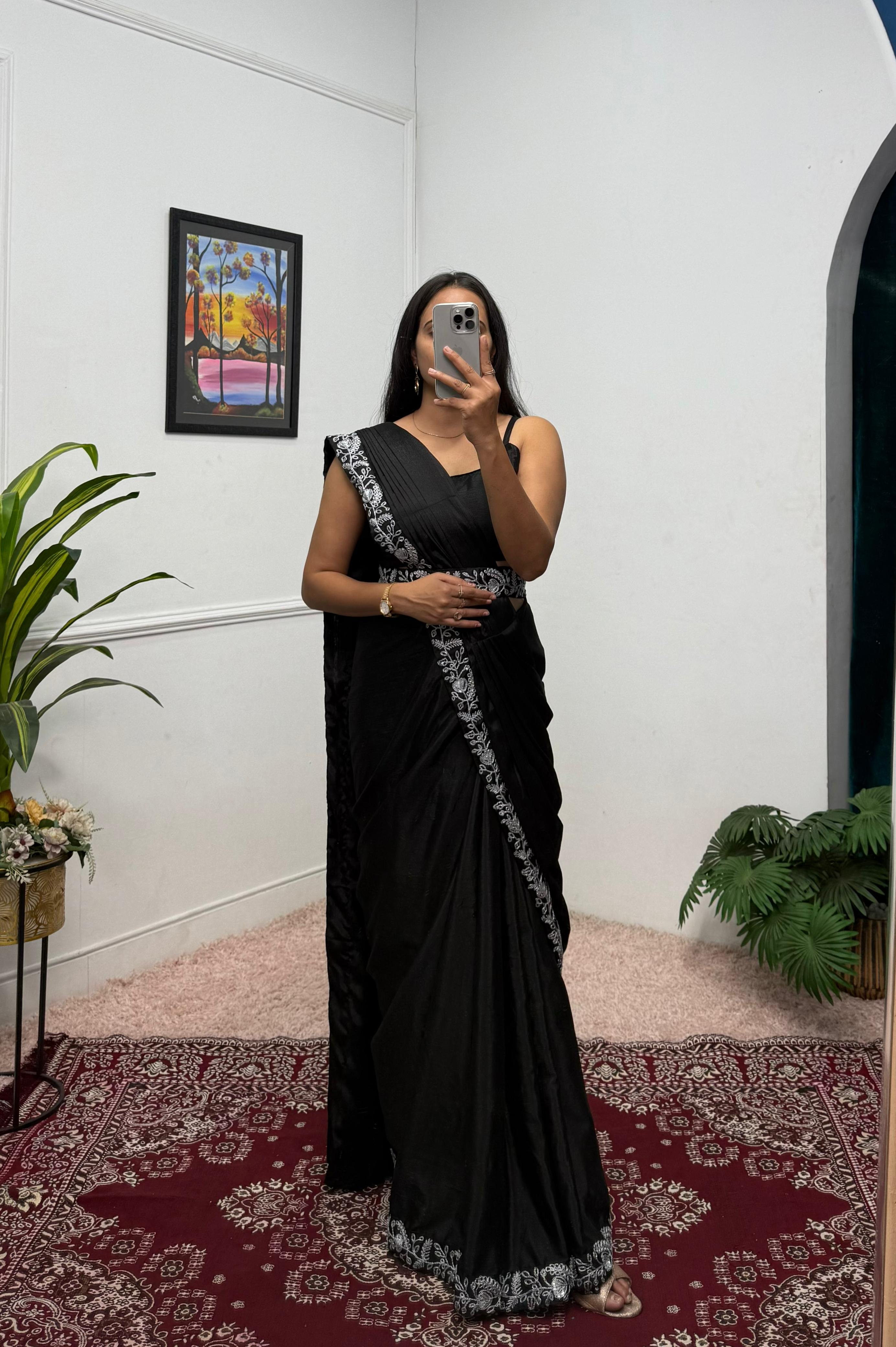 Noor-e-Nazakat Indo-Western Drape Saree