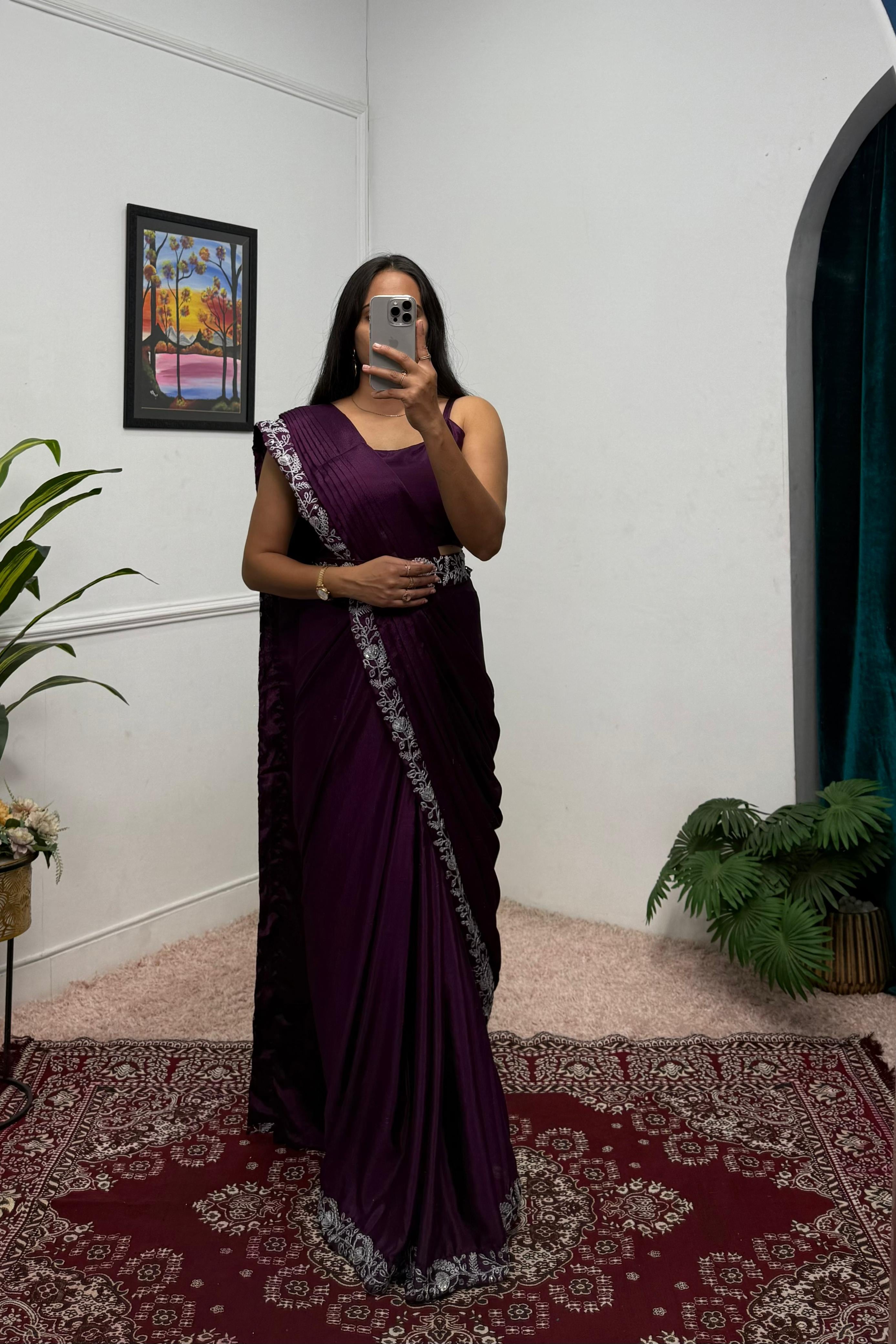 Noor-e-Nazakat Indo-Western Drape Saree