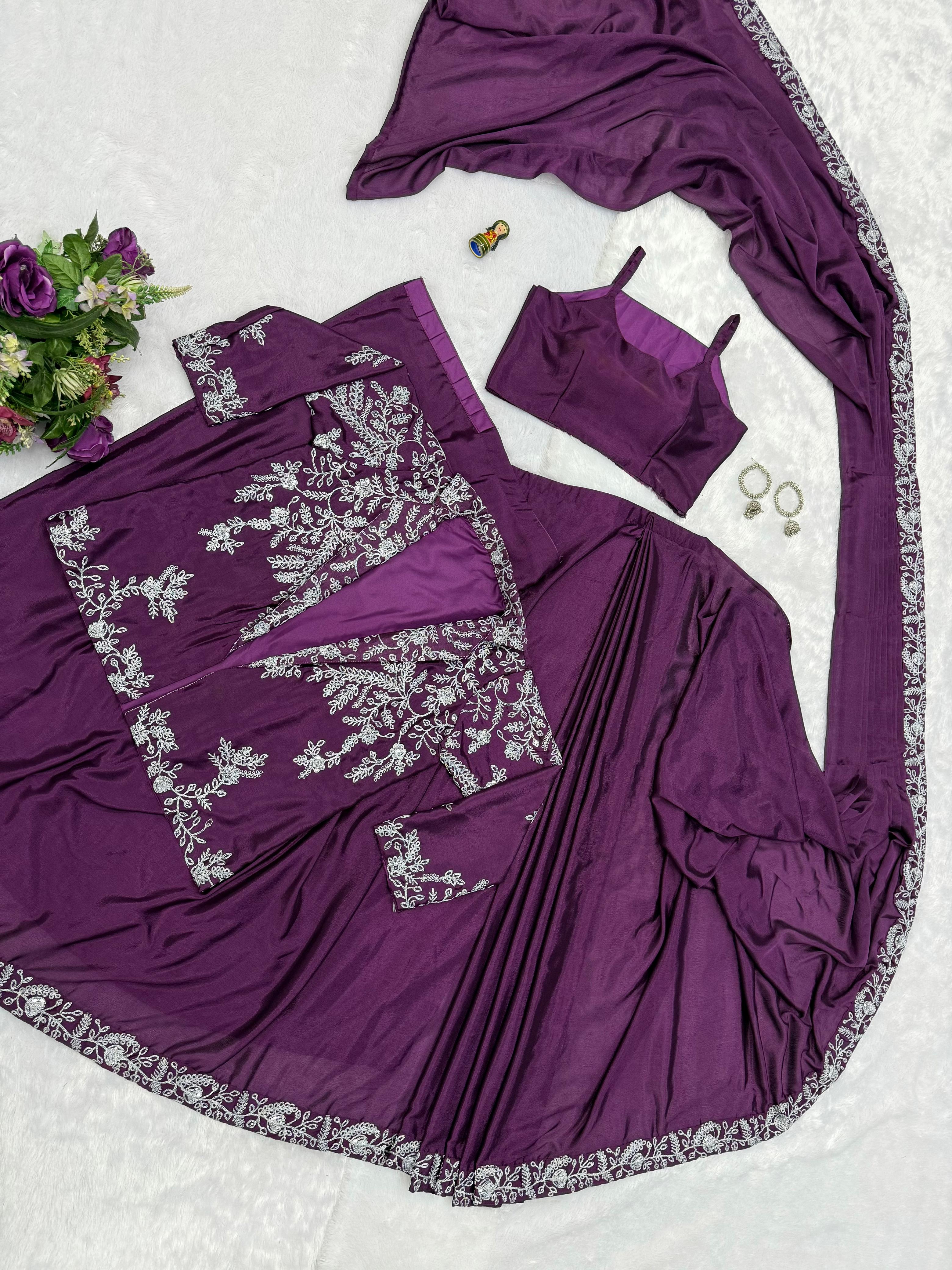 Noor-e-Nazakat Indo-Western Drape Saree