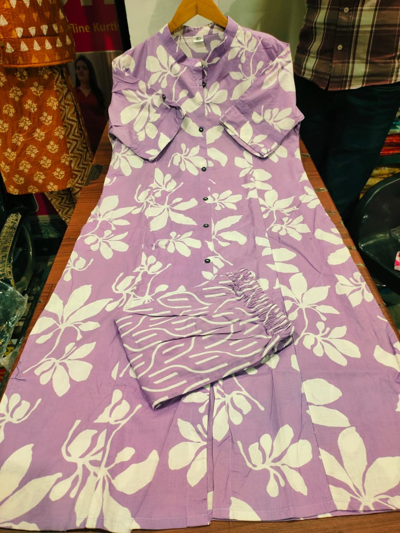Premium Floral Bloom Cotton Co-ord Set