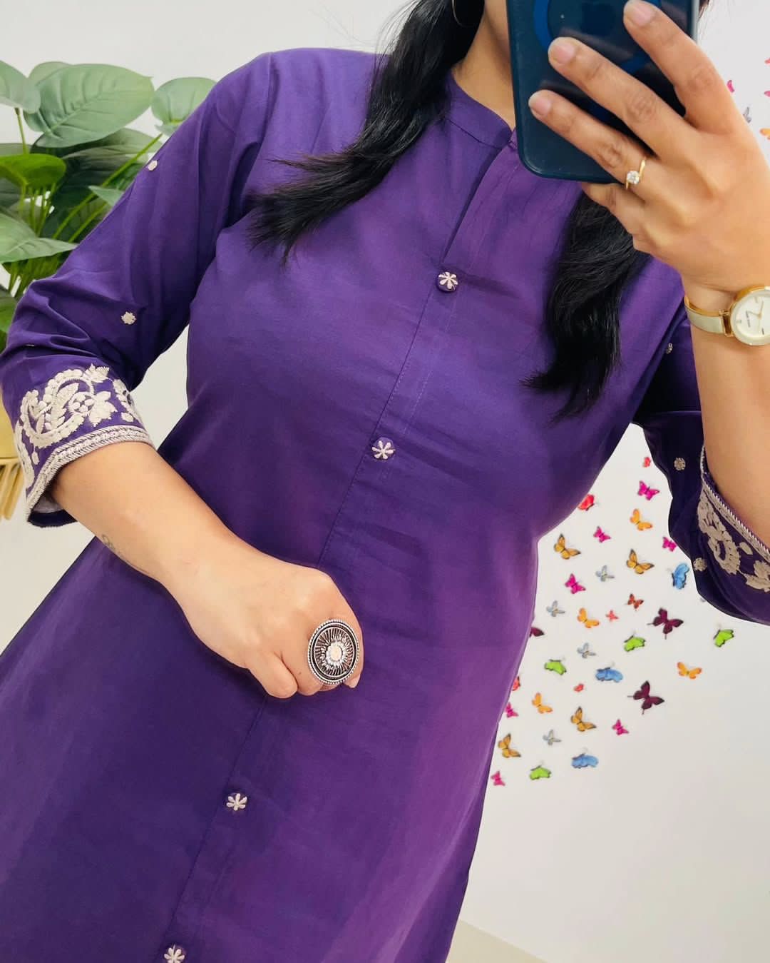 Lavender Grace A-Line Cotton Co-Ord Set