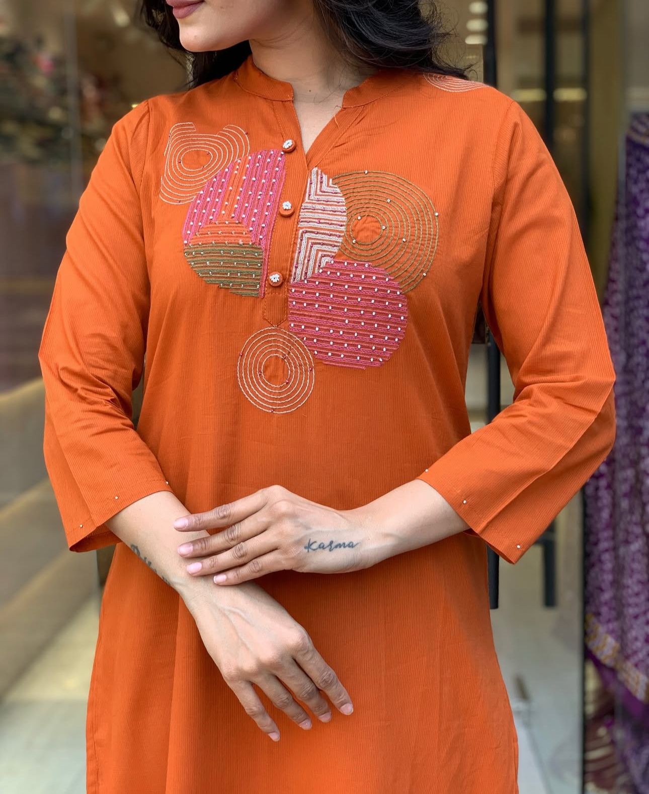 Floral Print Hand Block Cotton Suit Set