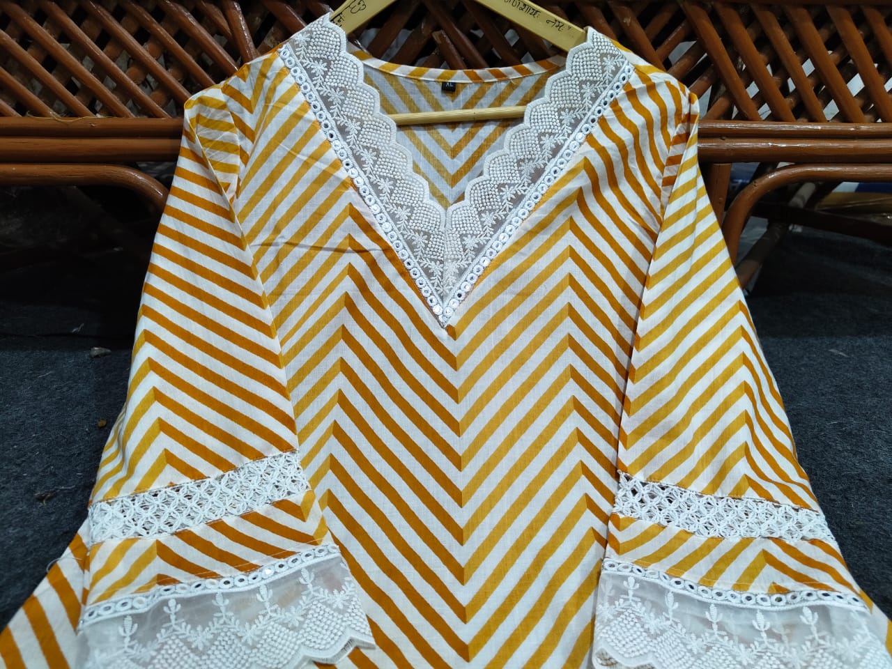 Beautiful Gorgeous Lahriya Pure Cotton Suit Set