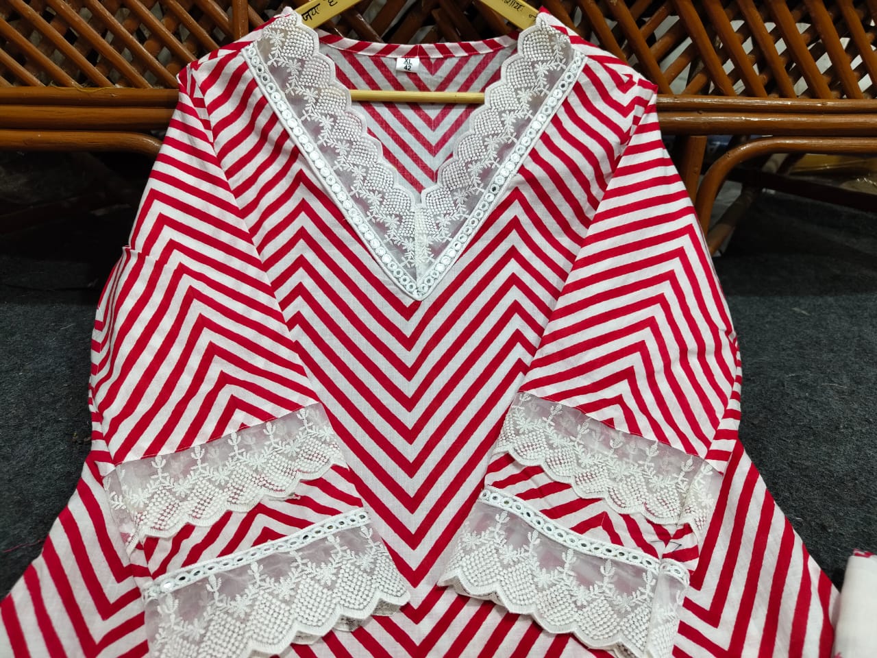 Beautiful Gorgeous Lahriya Pure Cotton Suit Set