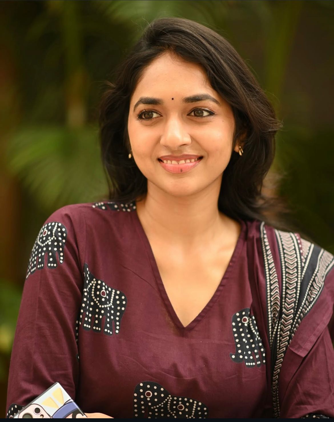 Maroon Cotton Festive Suit Set