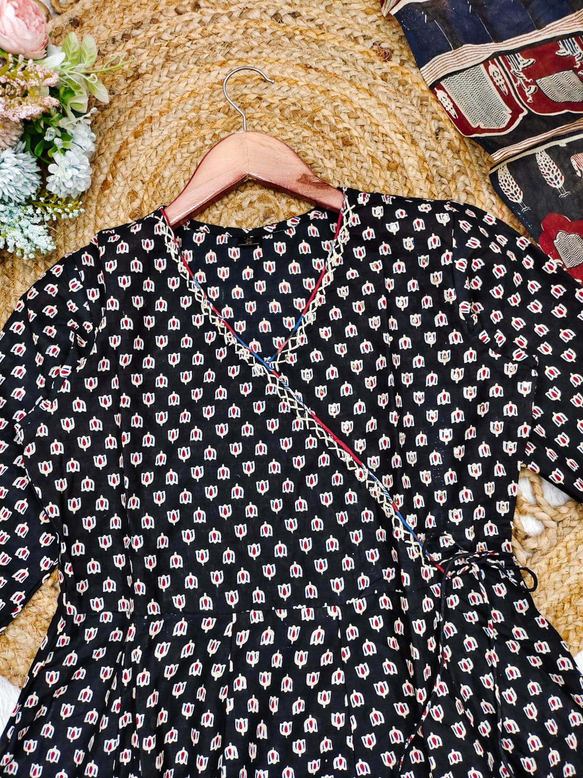 Noorani Black Heavy Flared Anarkali Suit Set