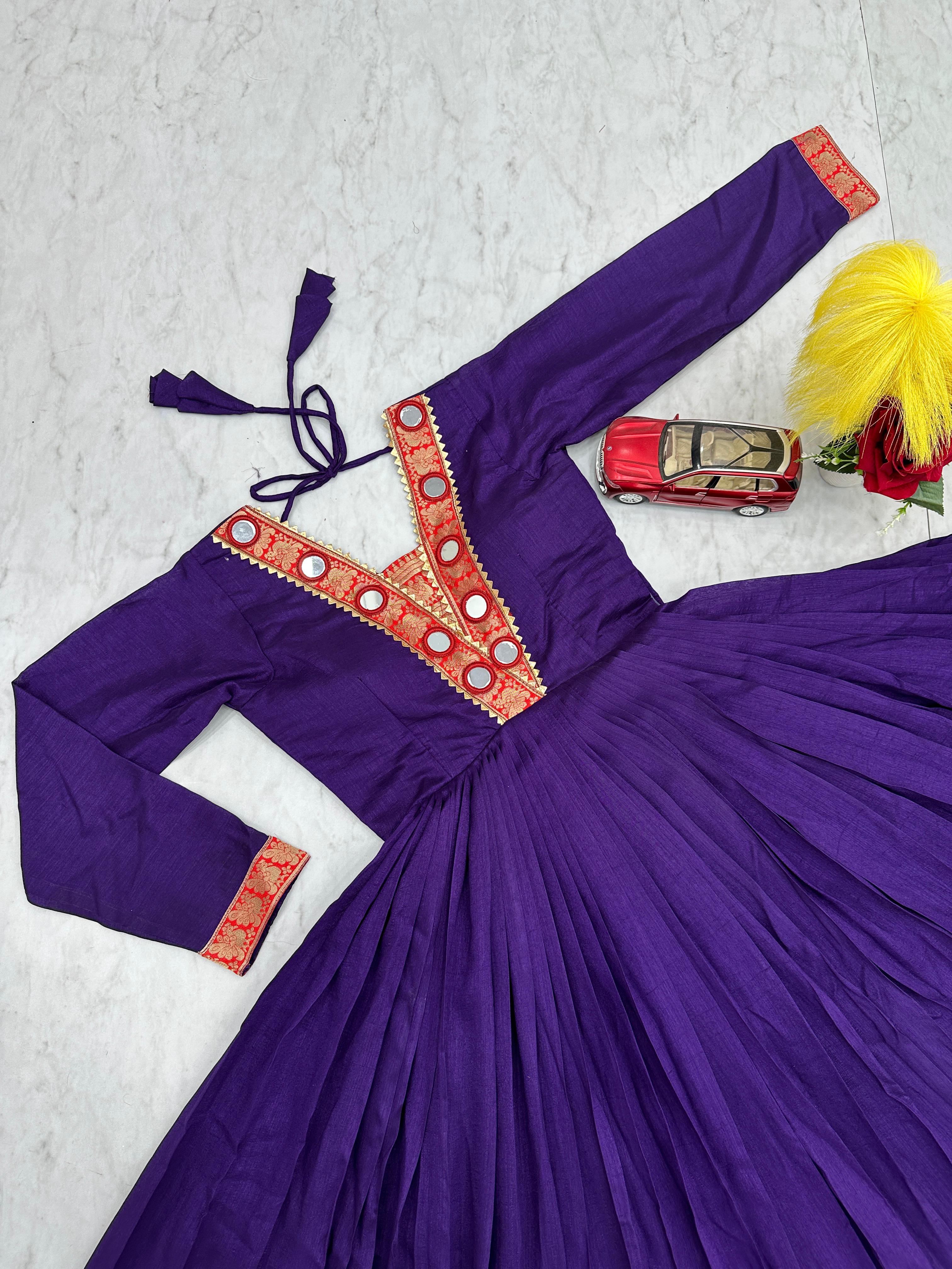 New Trending Zehra Vichitra Silk Flared Gown