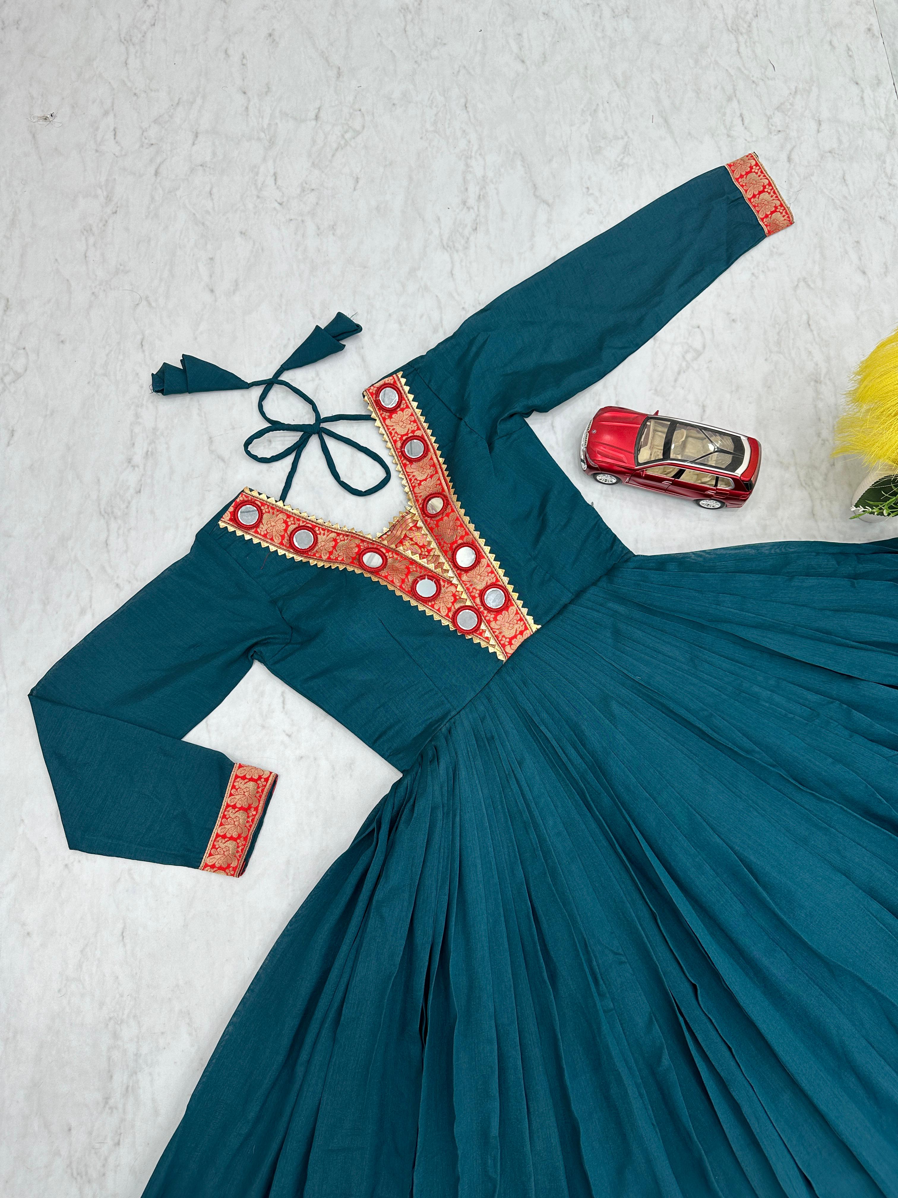 New Trending Zehra Vichitra Silk Flared Gown