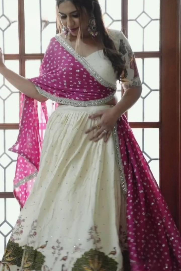 RangLeela Dola Silk Festival Lehenga Set