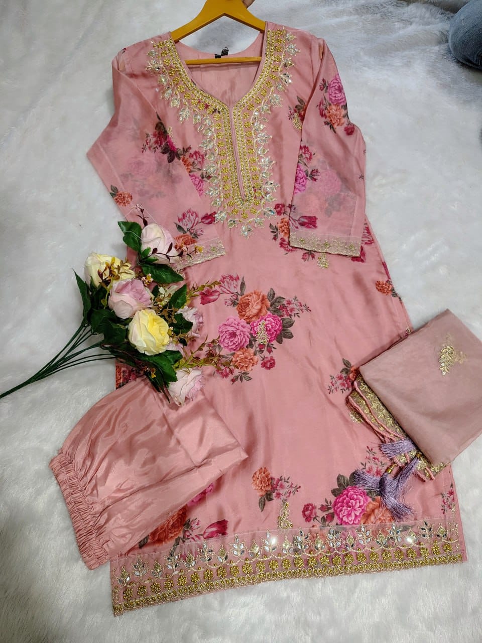 New Launching Noor-E-Safa Tebby Silk Festive Suit Set