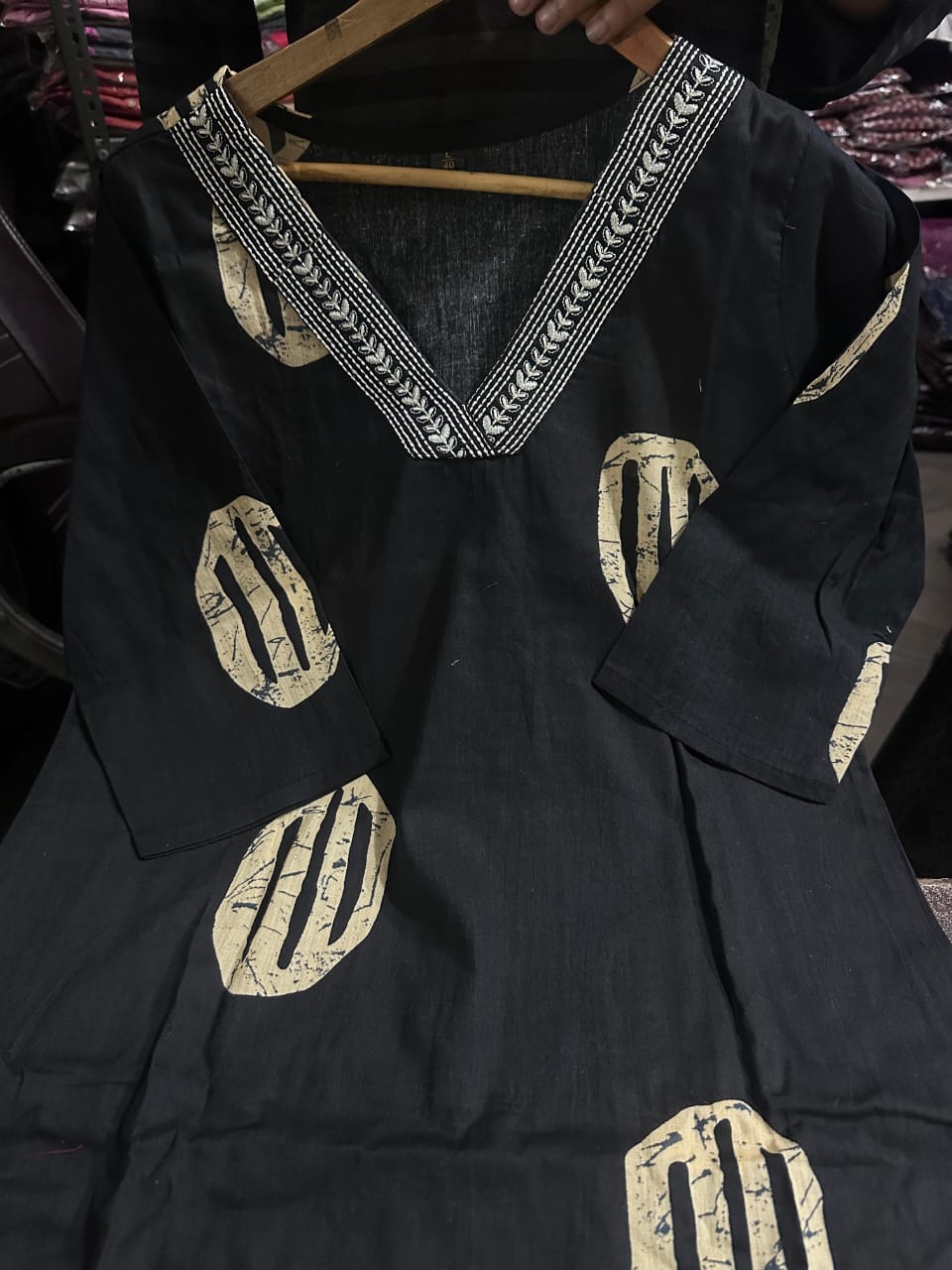 Beautiful Pure Fine Cotton Embroidered Suit Set