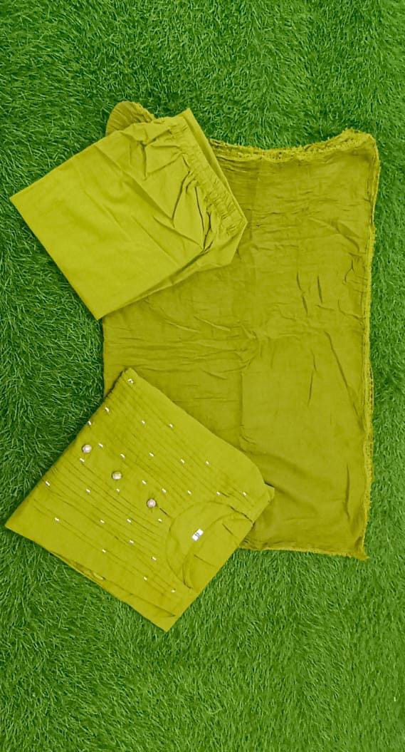 Yoke Beautiful Handcrafted Cotton Elegance Suit Set