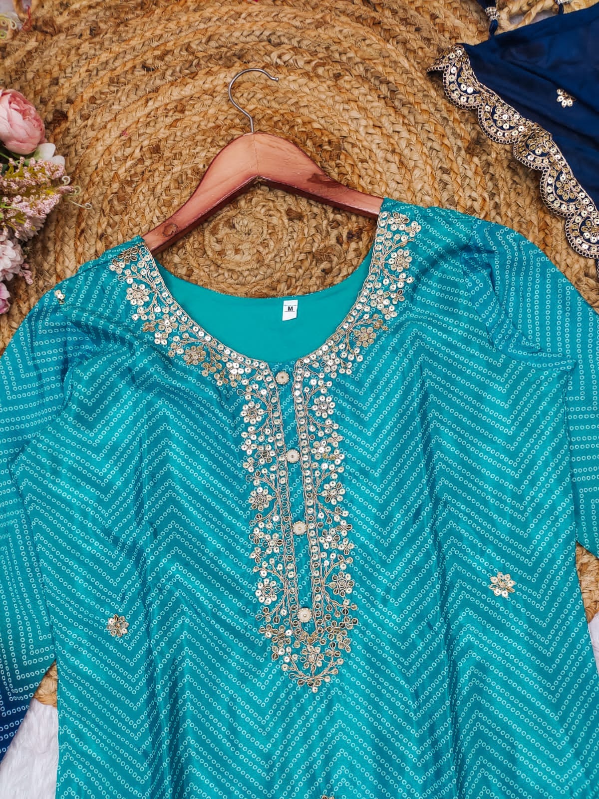 Rangriti Bandhni Glow Suit Set
