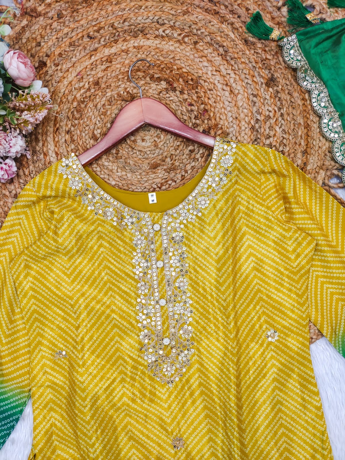 Rangriti Bandhni Glow Suit Set