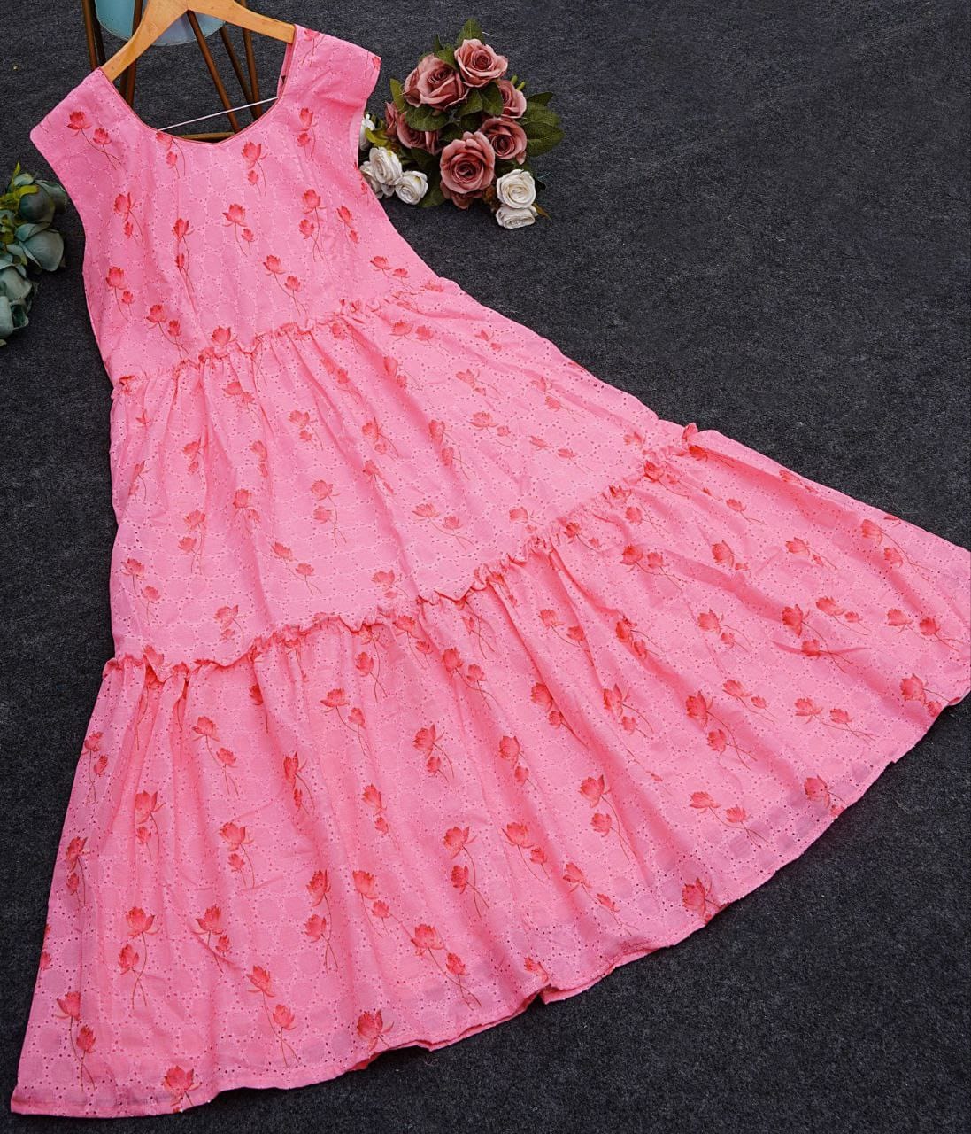 Gulabi Noor Digital Print Cotton Gown