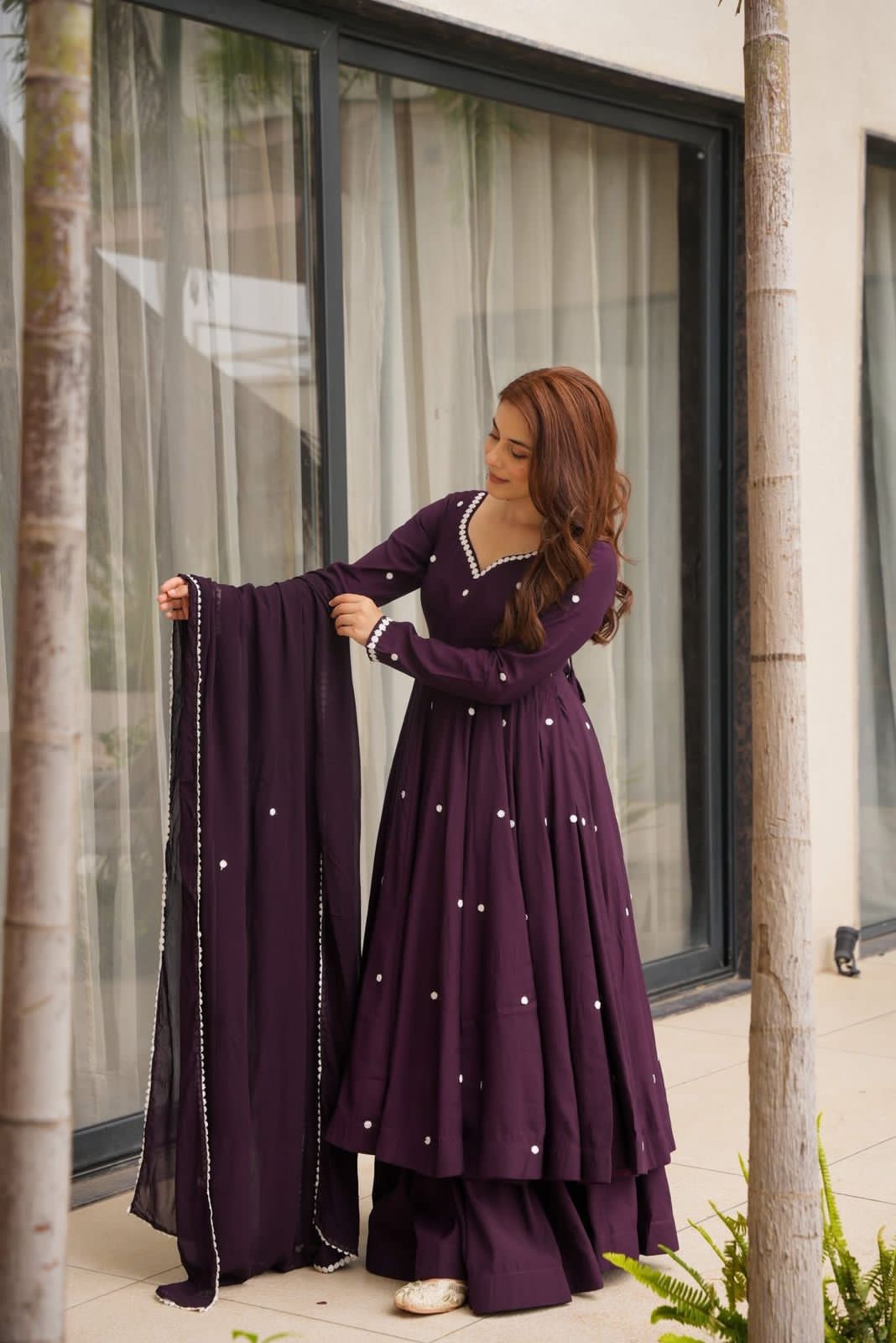 Mehreen Heavy Embroidered Georgette Suit Set