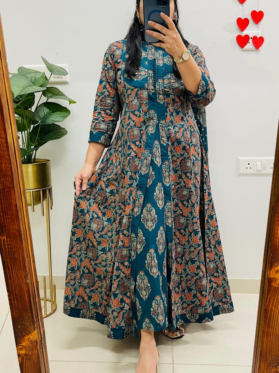 Gulzaar Morpanki Handwork Anarkali Kurta Set