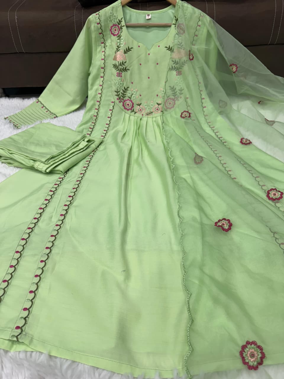 Rooh Chanderi Silk Embroidered Suit Set