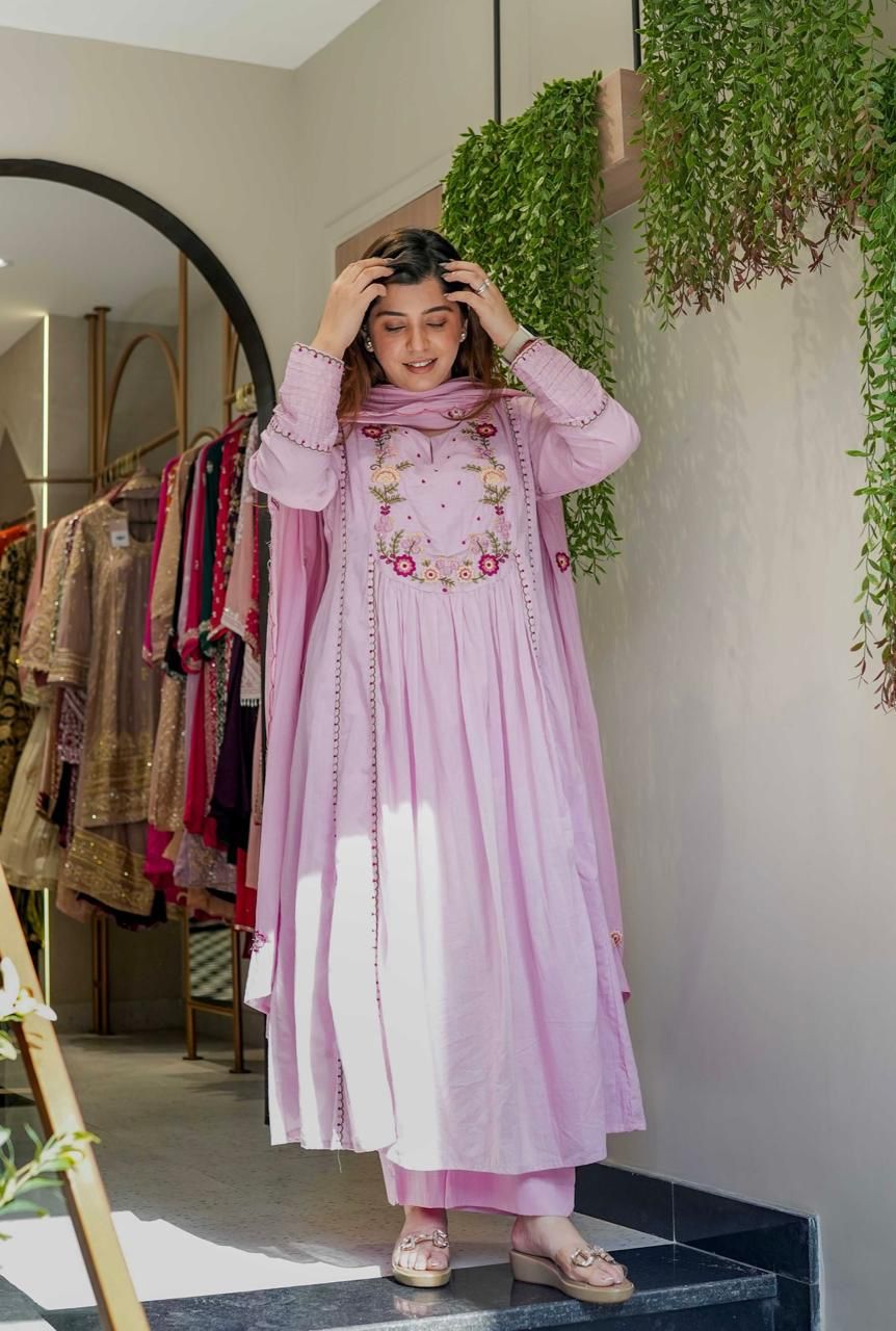 Rooh Chanderi Silk Embroidered Suit Set