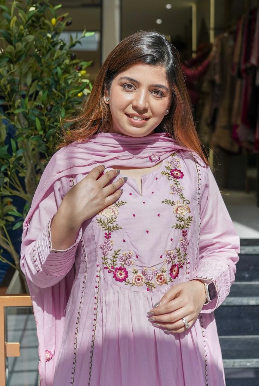 Rooh Chanderi Silk Embroidered Suit Set