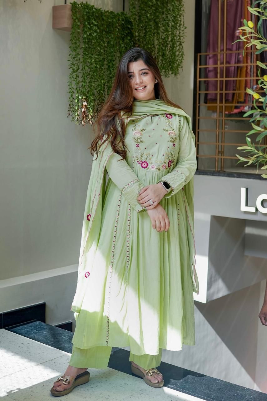 Rooh Chanderi Silk Embroidered Suit Set