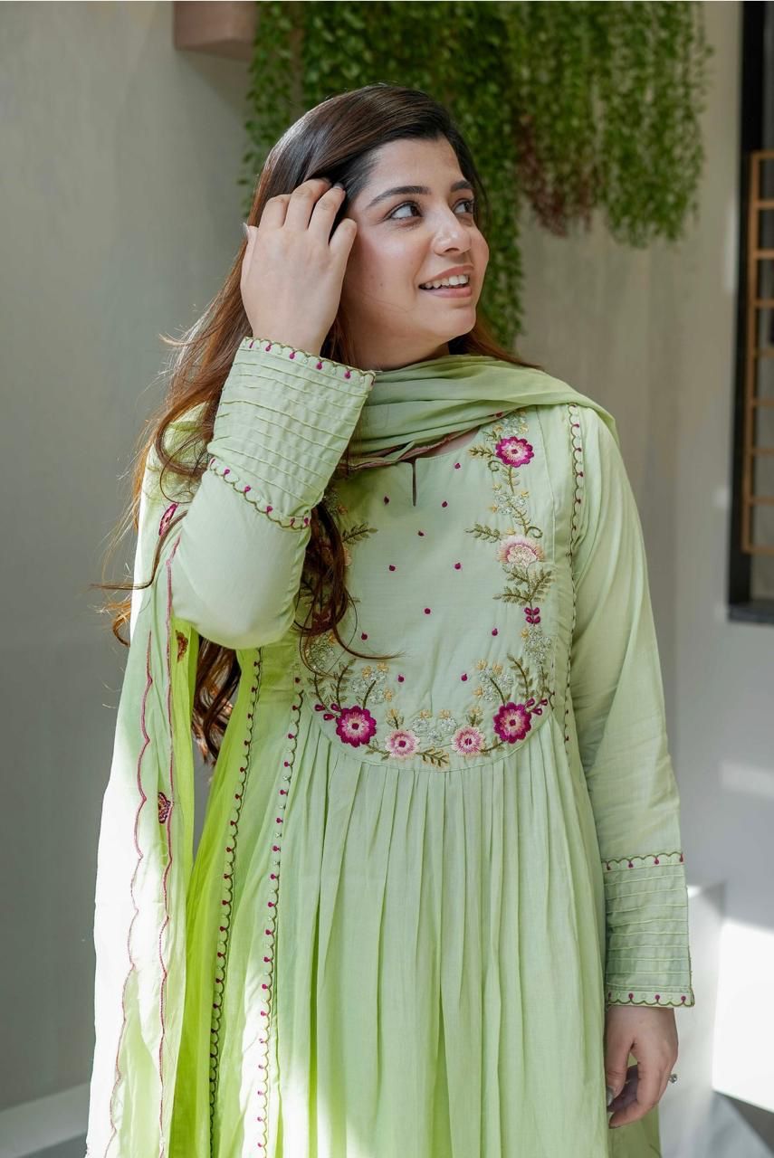 Rooh Chanderi Silk Embroidered Suit Set