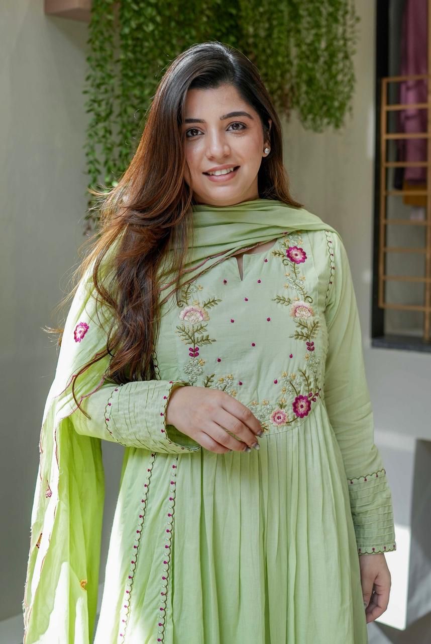 Rooh Chanderi Silk Embroidered Suit Set