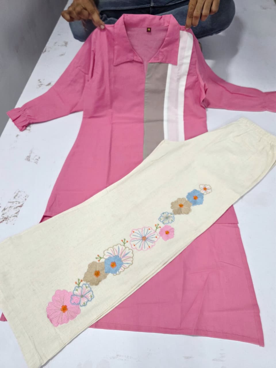 Blush Breeze Cotton Co-ord Set