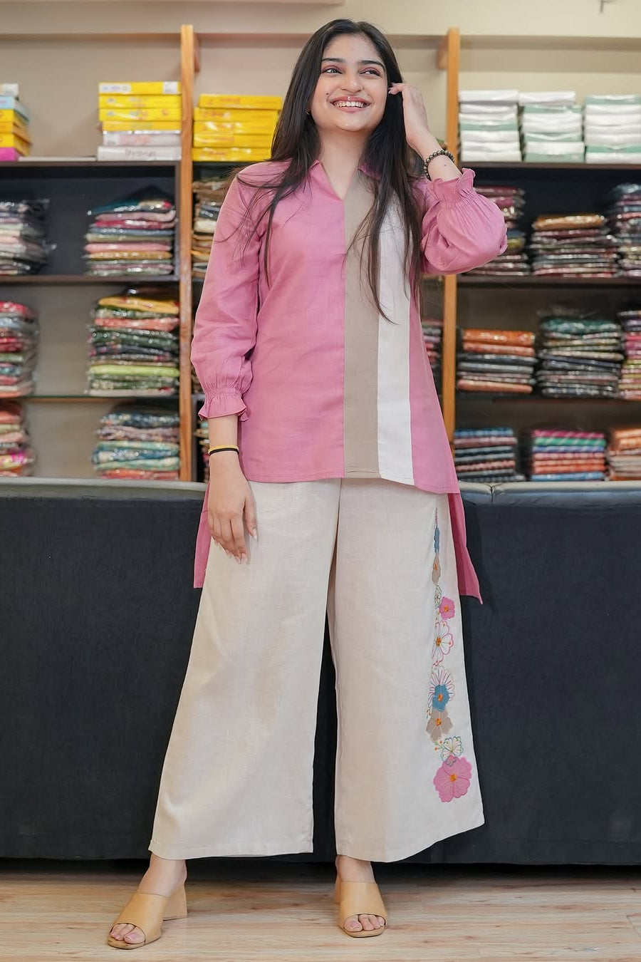 Blush Breeze Cotton Co-ord Set