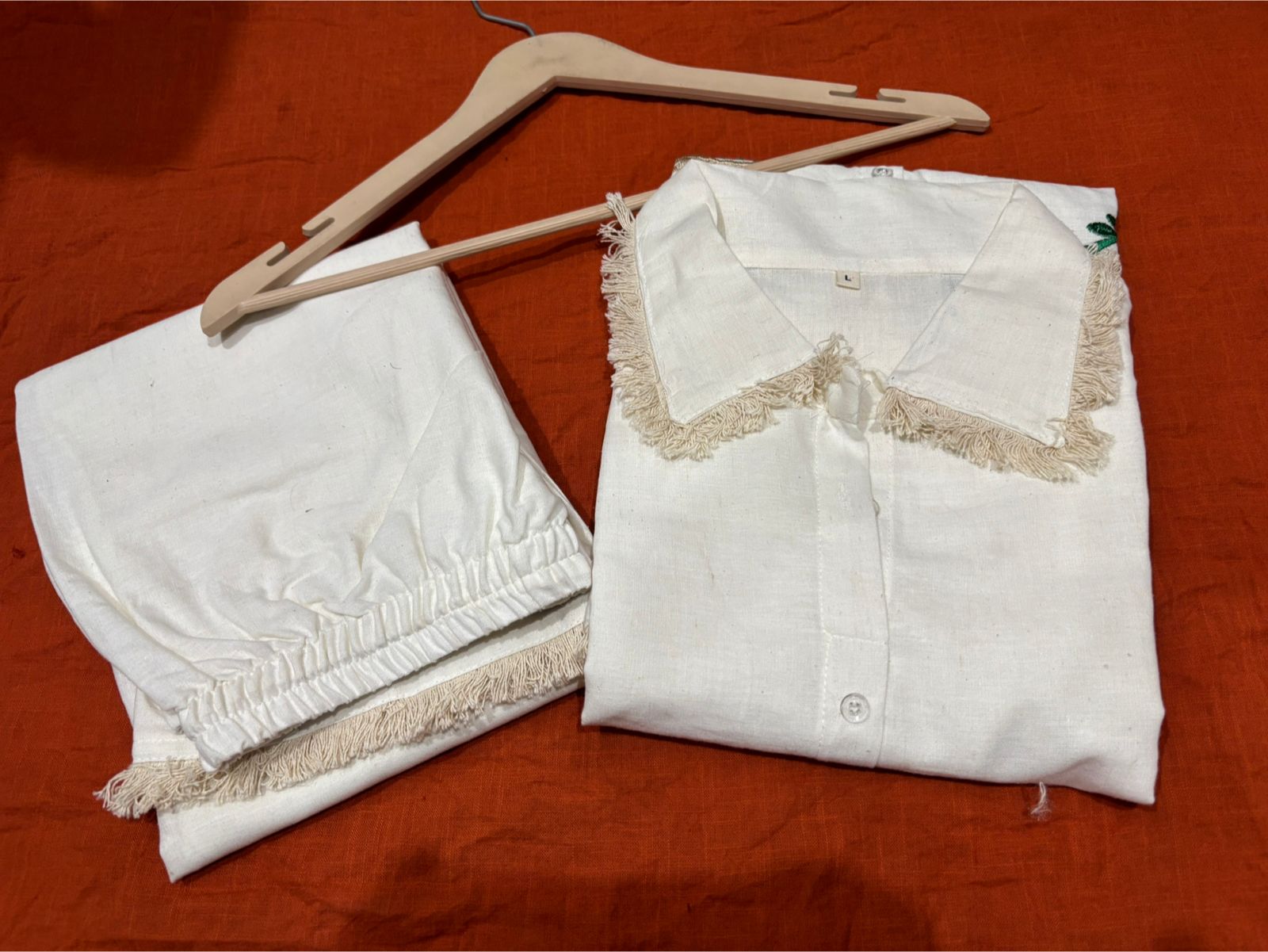 Pearl Flex Cotton Embroidered Co-ord Set