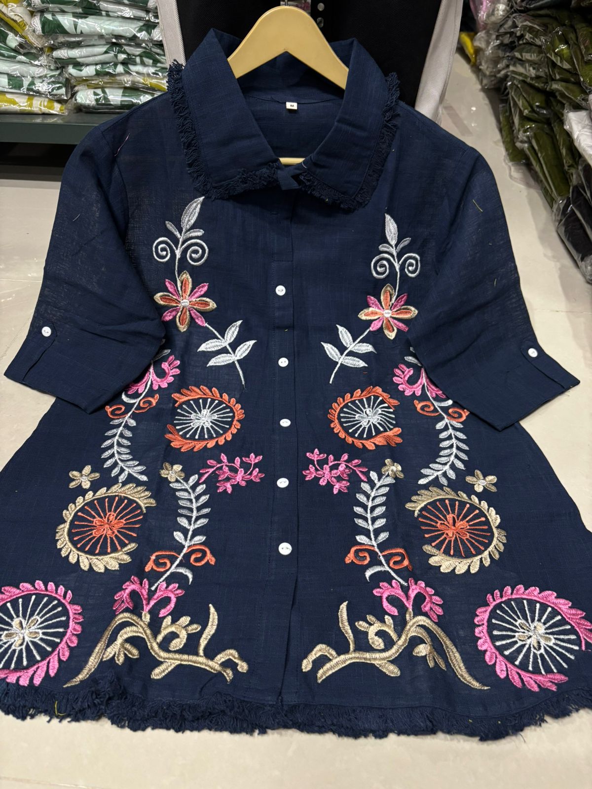 Pearl Flex Cotton Embroidered Co-ord Set