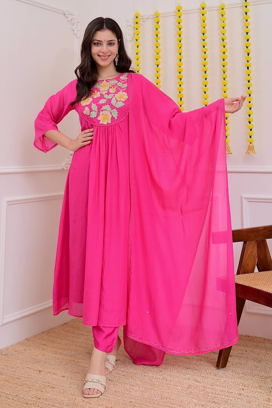 Gulabi Aabha Heavy Embroidery Suit Set