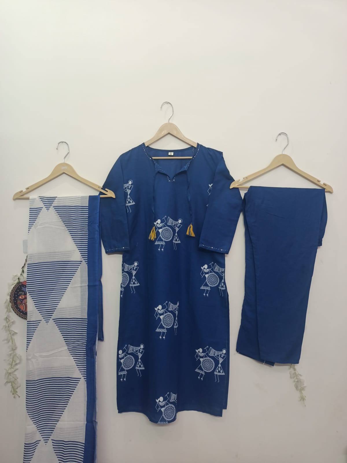 New Launching Cotton Sequin Suit Set