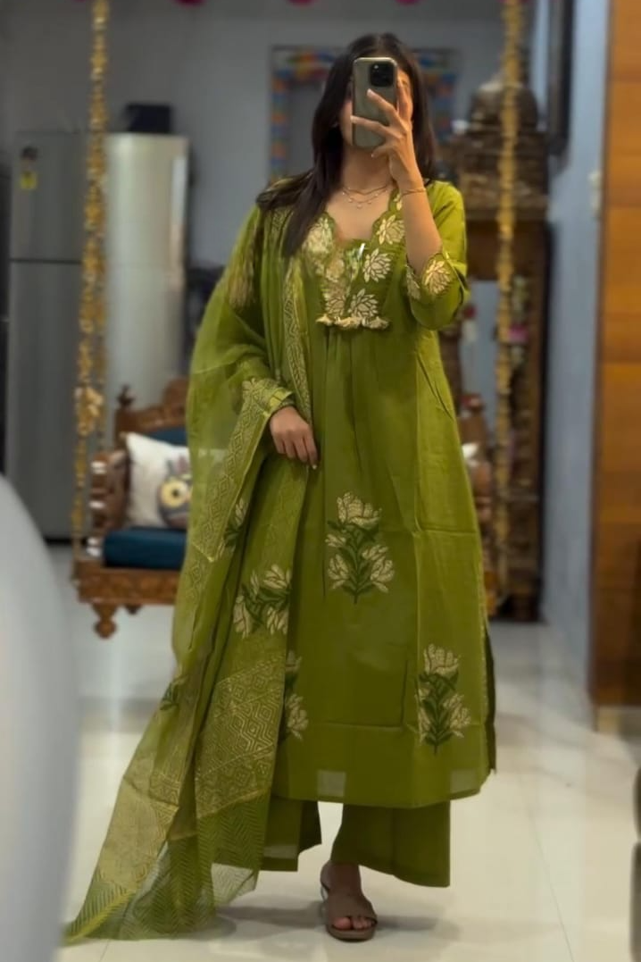 New Launching Cotton Embroidered Suit Set