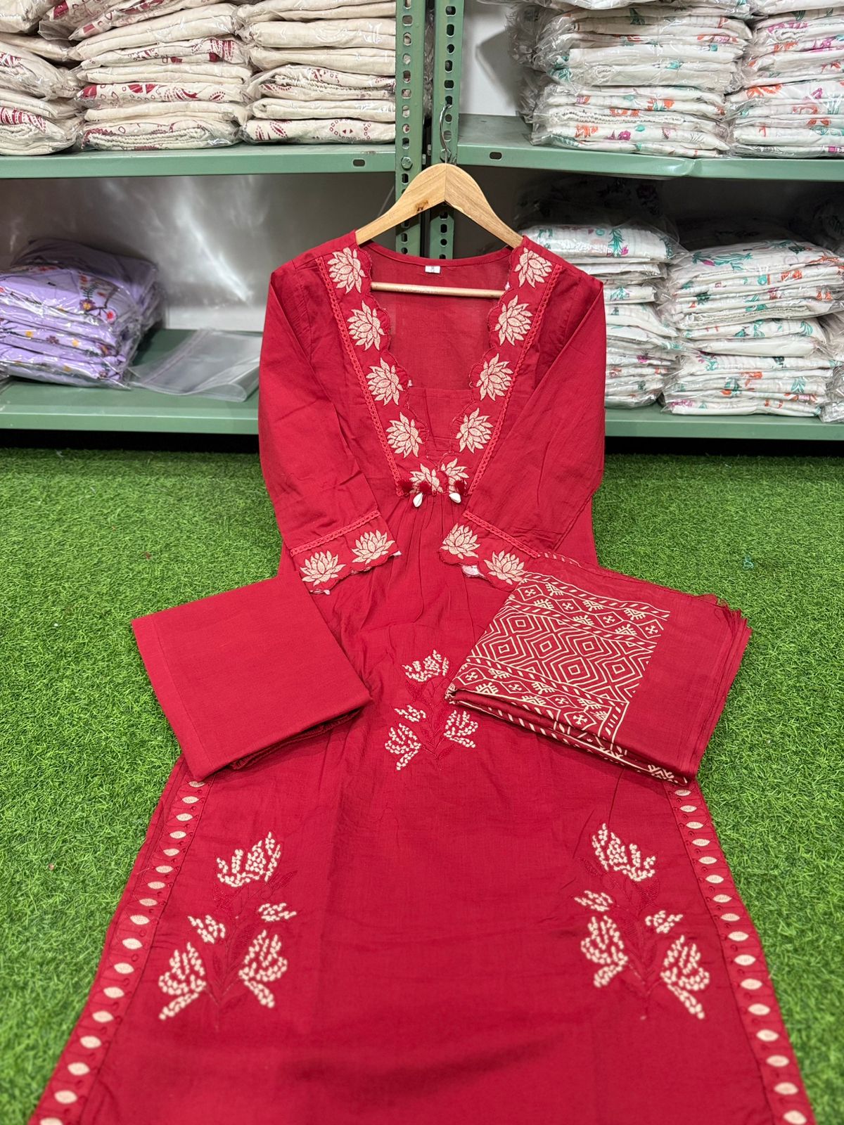 New Launching Cotton Embroidered Suit Set