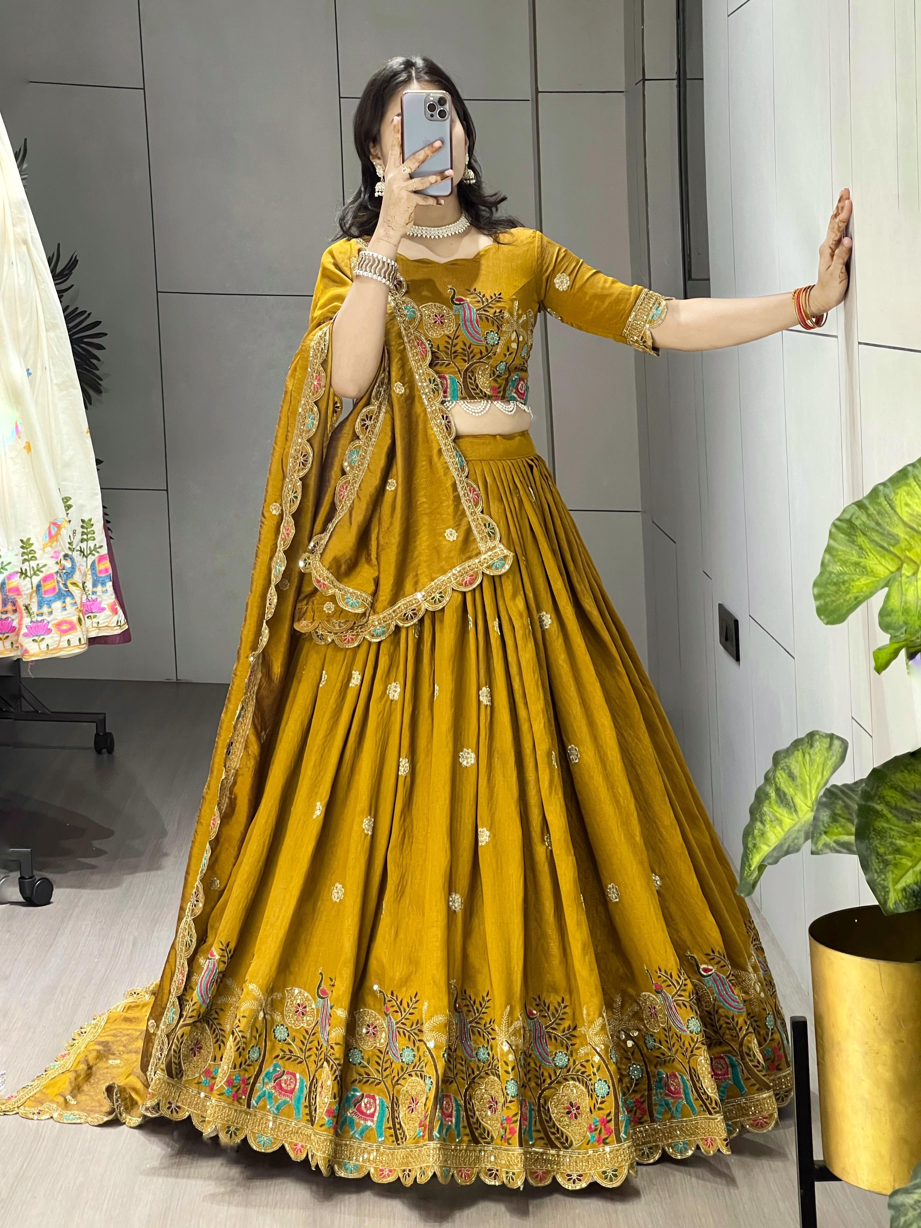 Regal Multicolor Embroidered Premium Lehenga Set
